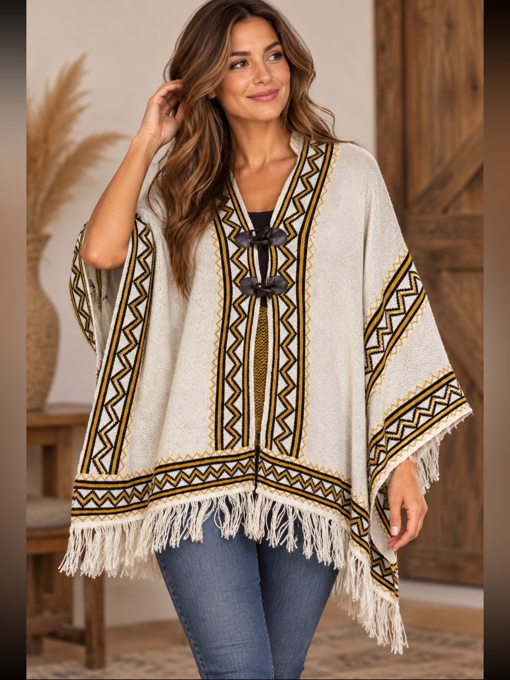Steve Madden Poncho Shawl Sweater